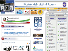 Tablet Screenshot of comune.acerra.na.it